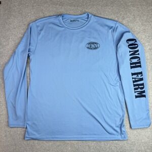 Altered Latitudes Conch Farm Performance Fishing Shirt Mens L Long Sleeve